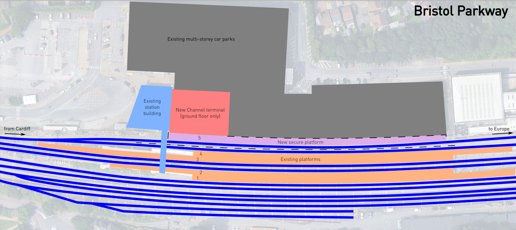 Diagram of the proposal described in the text for Bristol Parkway.