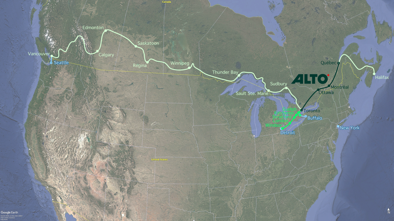 Similar map to the above,
  but with
  extensions to Seattle, Detroit, and Buffalo marked.