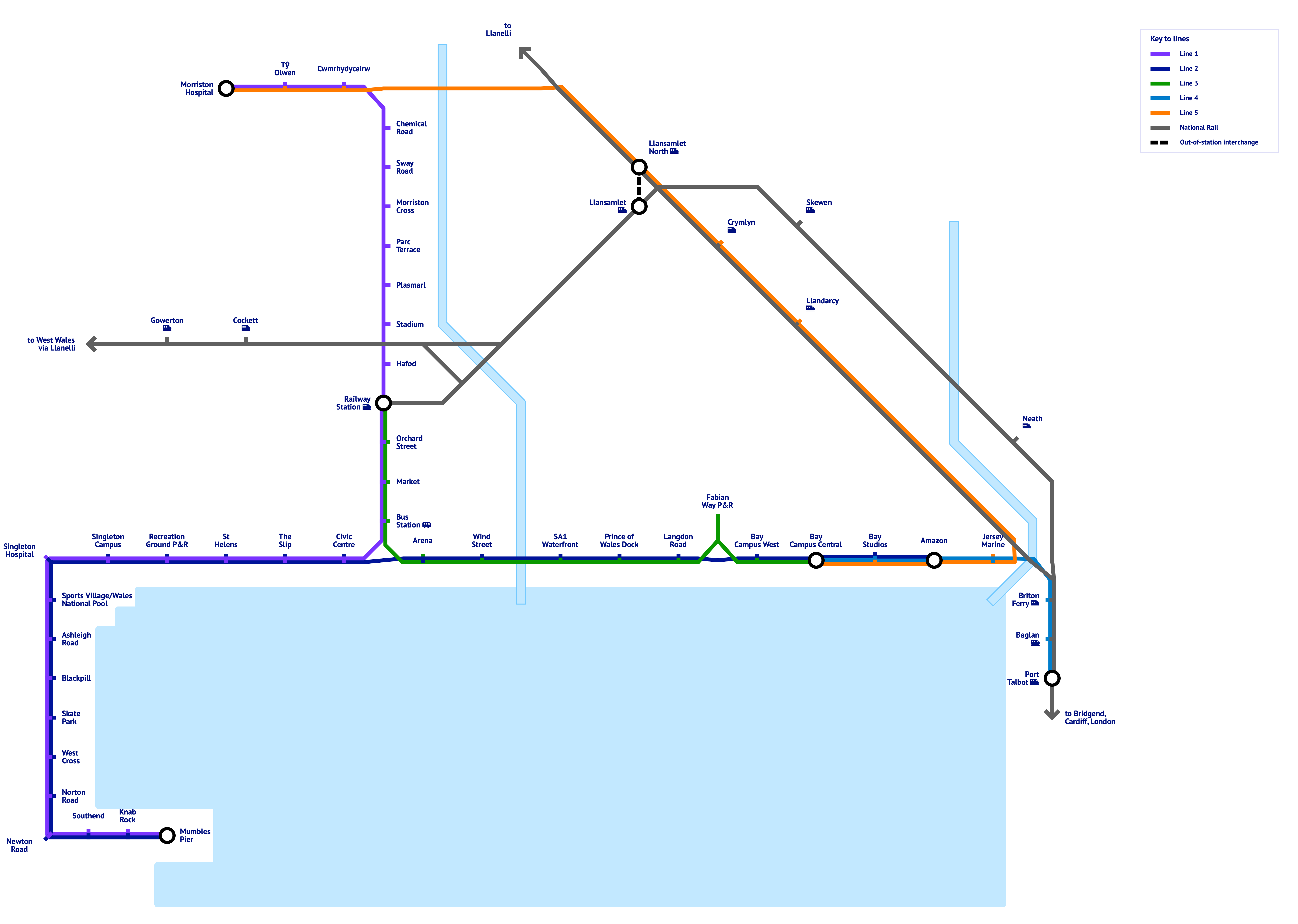 Rought schematic map of the proposal.